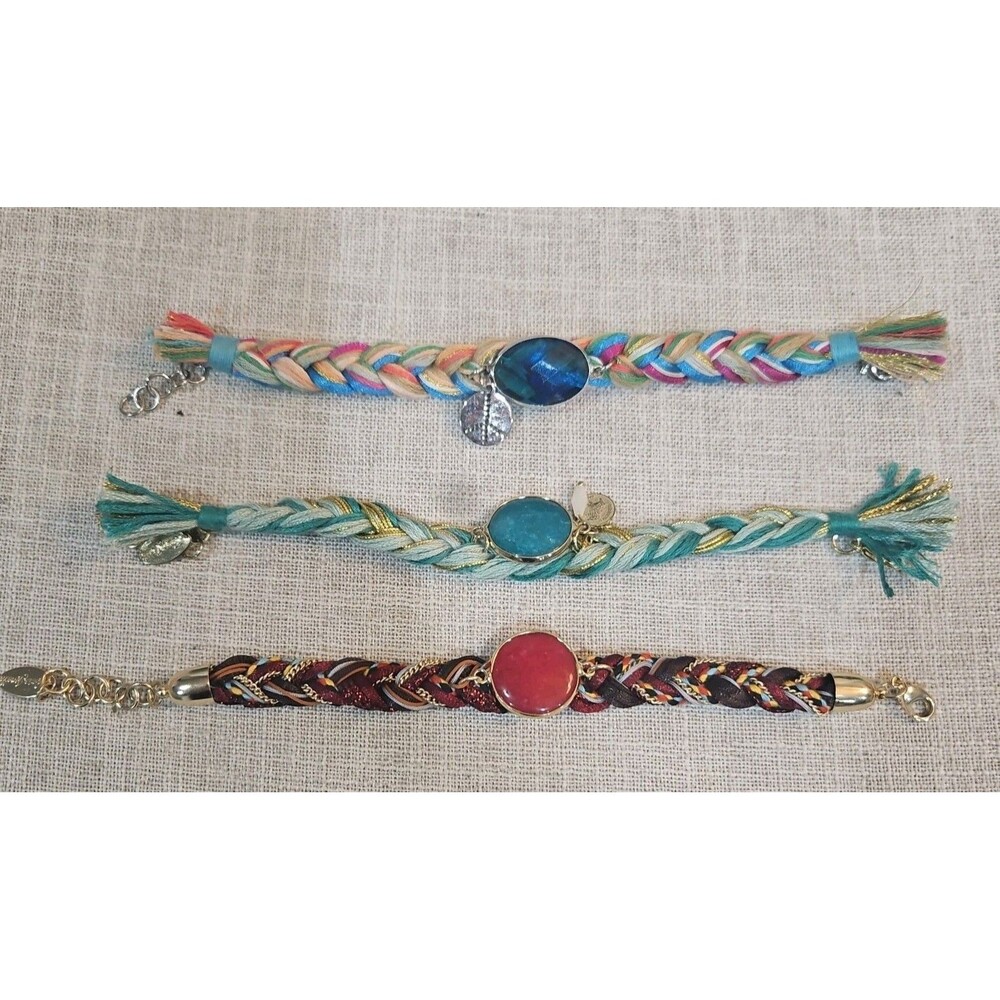 RGLB Laura Janelle Set Of 3 Braided Fashion Bracelets